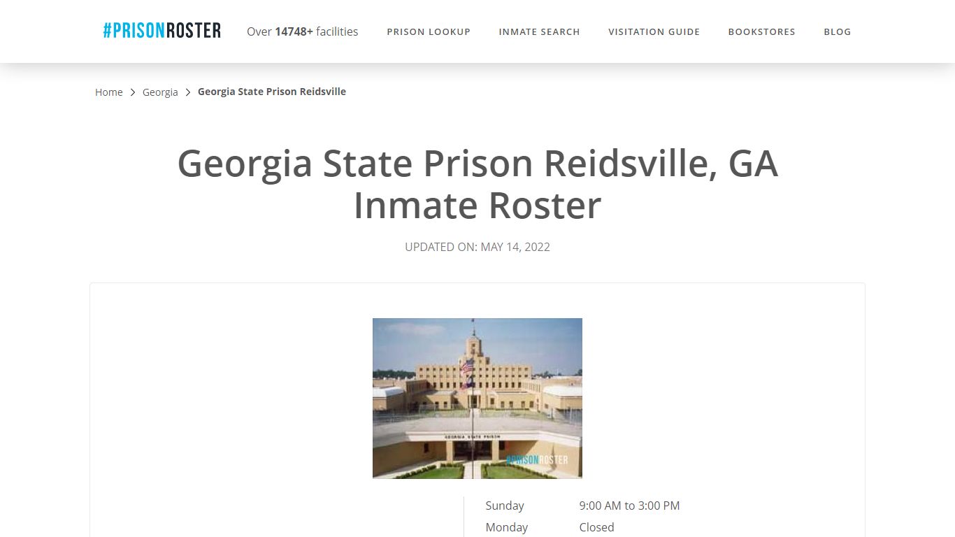 Georgia State Prison Reidsville, GA Inmate Roster