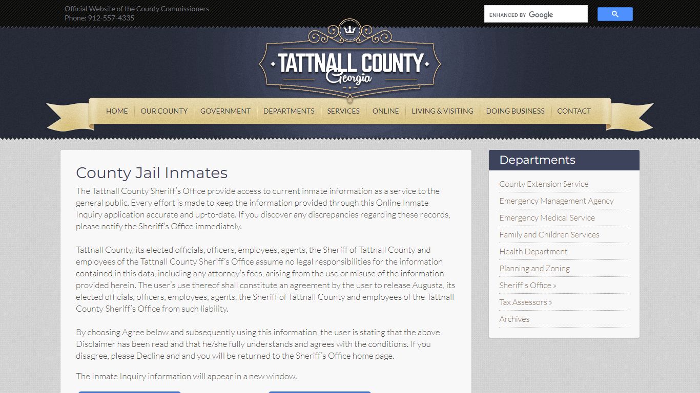 County Jail Inmates - Tattnall County, GA